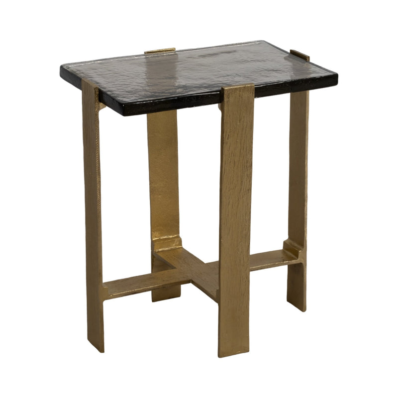 24" Kelpine Tall Gold Accent Table - Al Rugaib Furniture