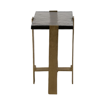 24" Kelpine Tall Gold Accent Table - Al Rugaib Furniture