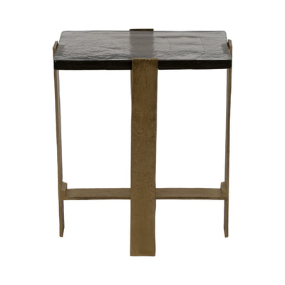 24" Kelpine Tall Gold Accent Table - Al Rugaib Furniture