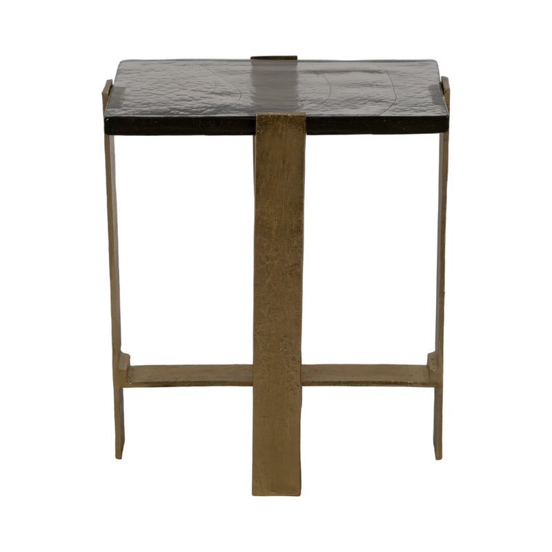 24" Kelpine Tall Gold Accent Table - Al Rugaib Furniture