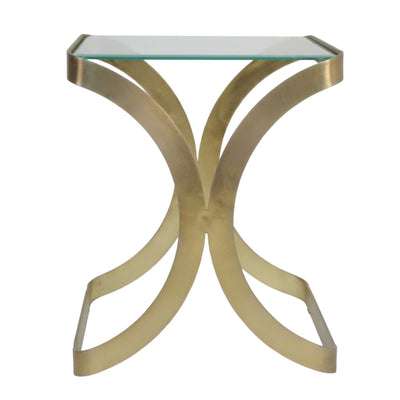 24" Melease Forged Iron Accent Table - Al Rugaib Furniture