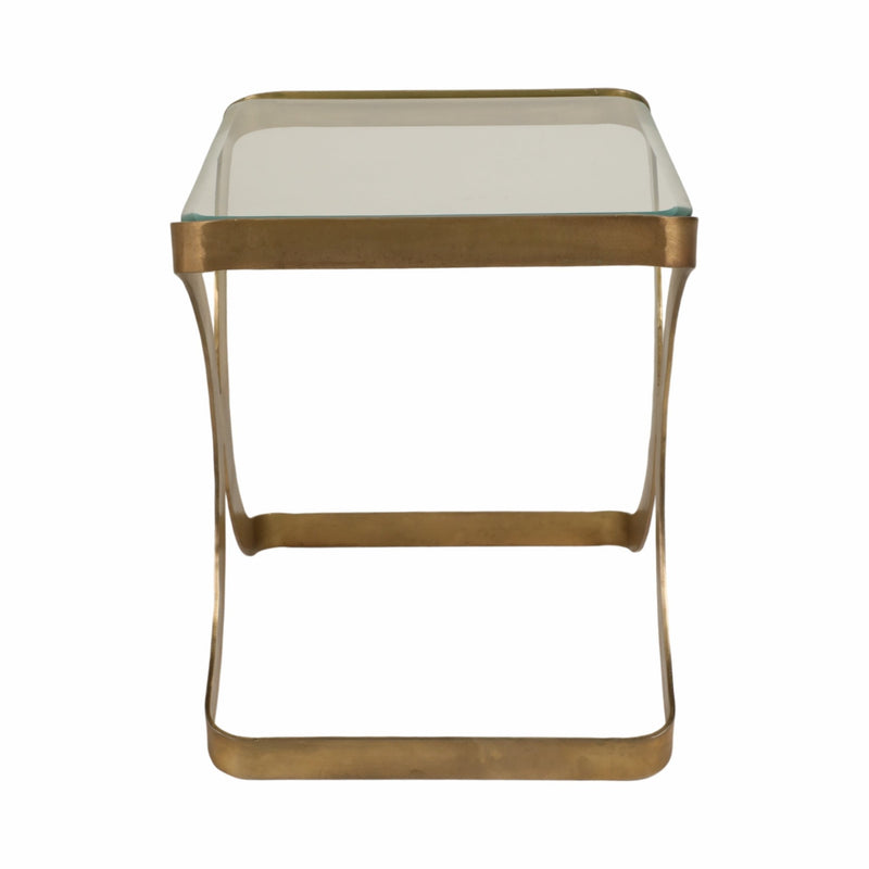 24" Melease Forged Iron Accent Table - Al Rugaib Furniture