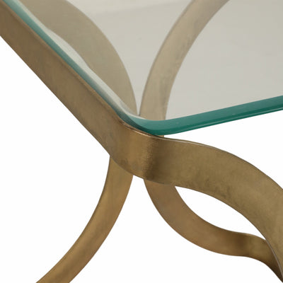 24" Melease Forged Iron Accent Table - Al Rugaib Furniture