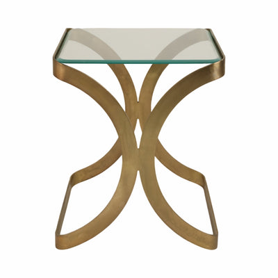 24" Melease Forged Iron Accent Table - Al Rugaib Furniture