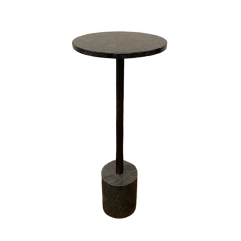 24" Ottawa Black Granite Accent Table - Al Rugaib Furniture