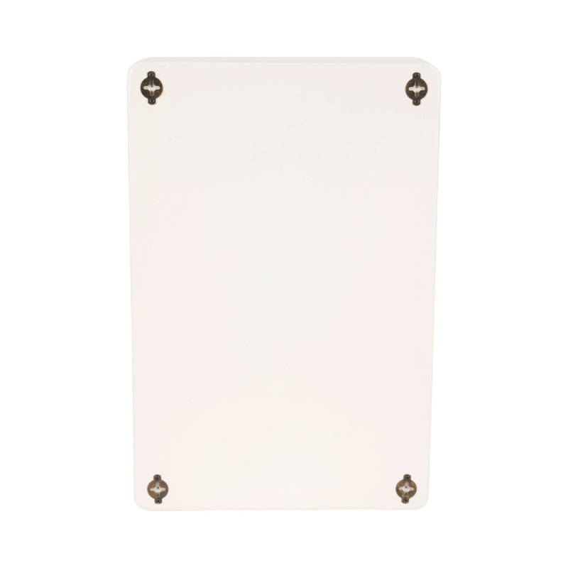 24" Rectangle Rough Finish Wall Shelf, White - Al Rugaib Furniture