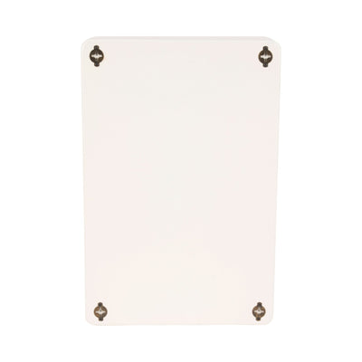 24" Rectangle Rough Finish Wall Shelf, White - Al Rugaib Furniture