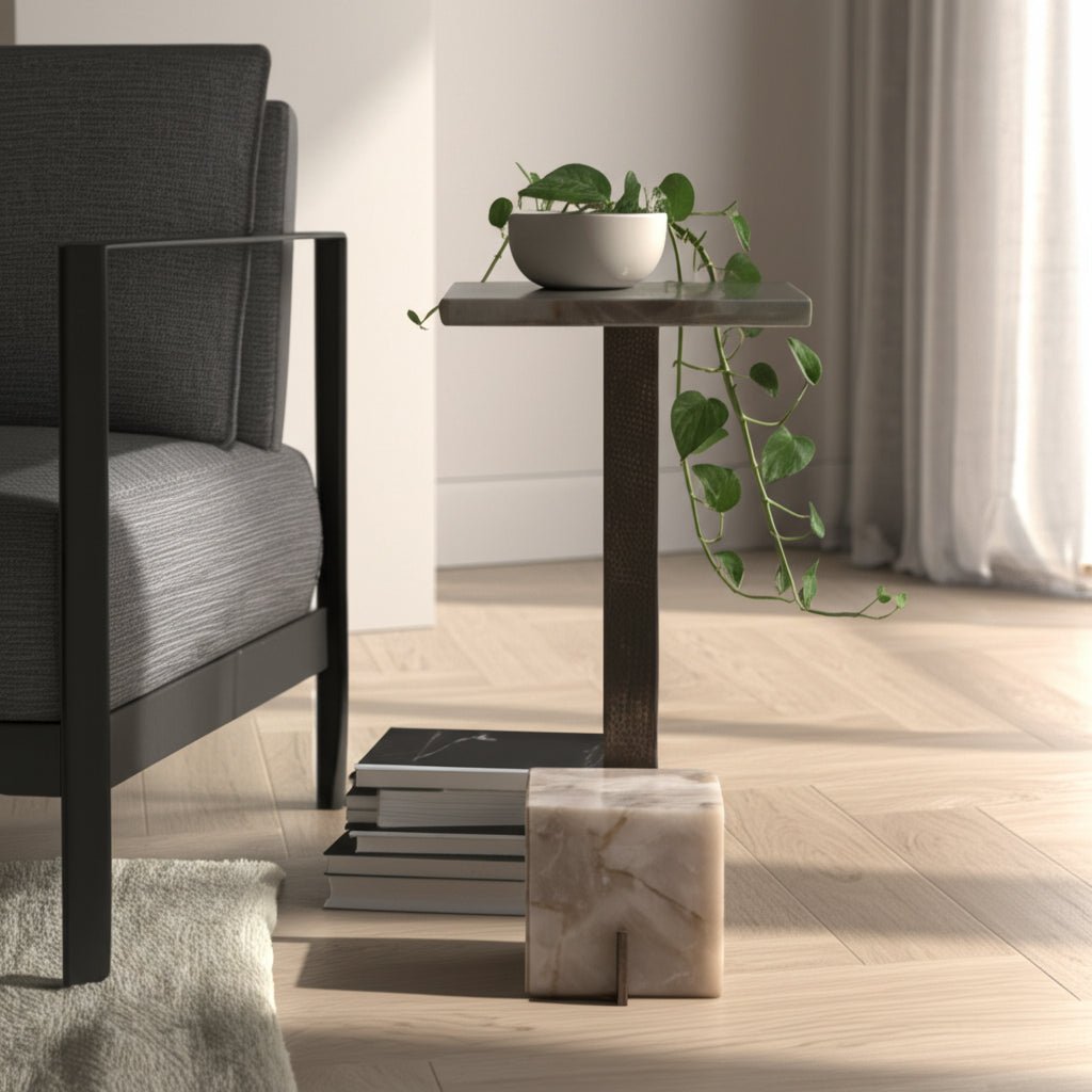 24" ROLLA SMOKEY QUARTZ SMALL COCKTAIL TABLE Accent & End Tables| Sagebrook Home