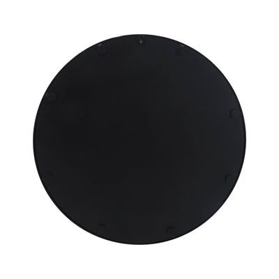 24" ROUND MIRROR, BLACK WB - Al Rugaib Furniture