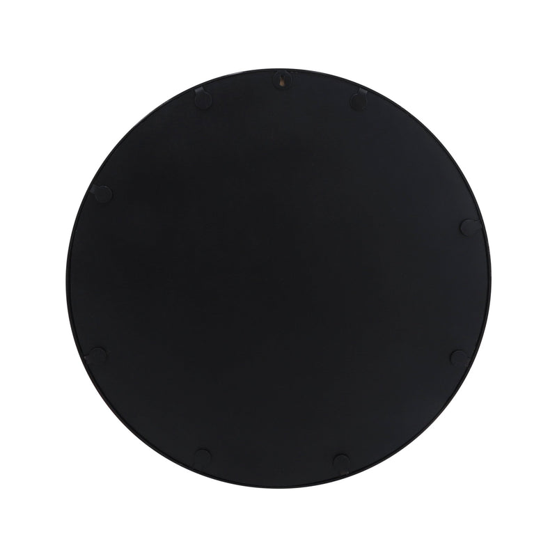 24" ROUND MIRROR, BLACK WB - Al Rugaib Furniture