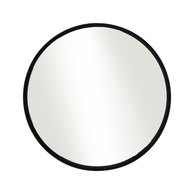 24" ROUND MIRROR, BLACK WB - Al Rugaib Furniture