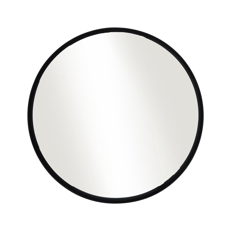 24" ROUND MIRROR, BLACK WB - Al Rugaib Furniture