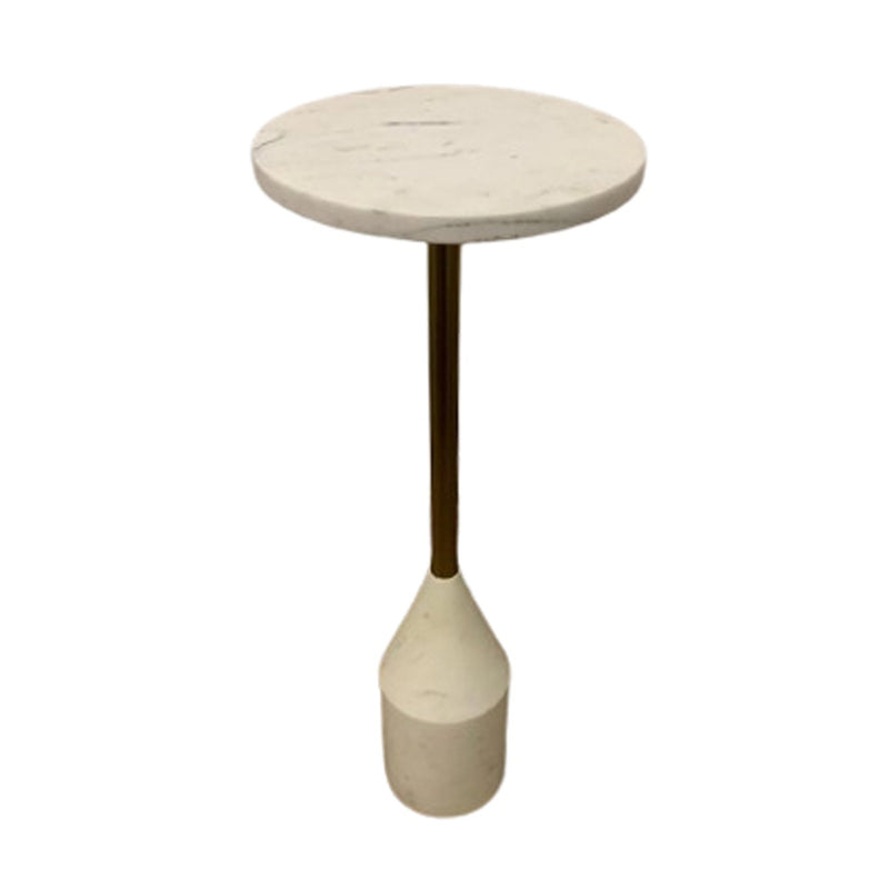24" Vanzella Marble Accent Table - Al Rugaib Furniture