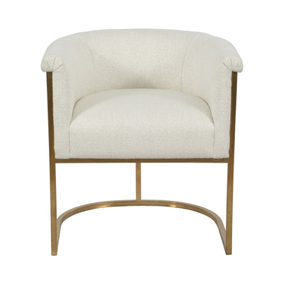 24" Vieira Accent Chair, Beige - Al Rugaib Furniture