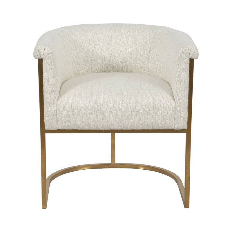 24" Vieira Accent Chair, Beige - Al Rugaib Furniture
