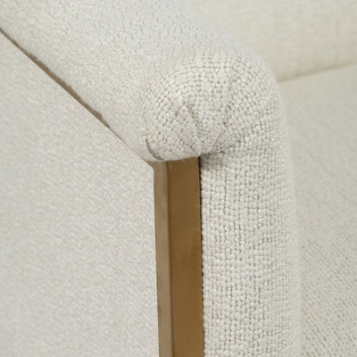 24" Vieira Accent Chair, Beige - Al Rugaib Furniture