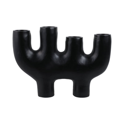 24x18" Sculptural 4 - pillar Holder, Black - Al Rugaib Furniture