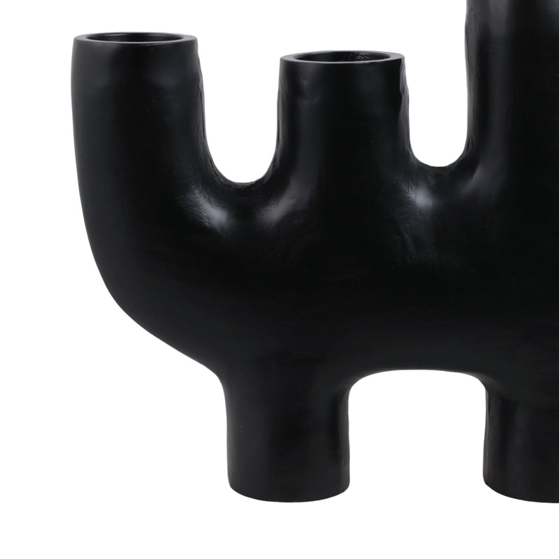 24x18" Sculptural 4 - pillar Holder, Black - Al Rugaib Furniture