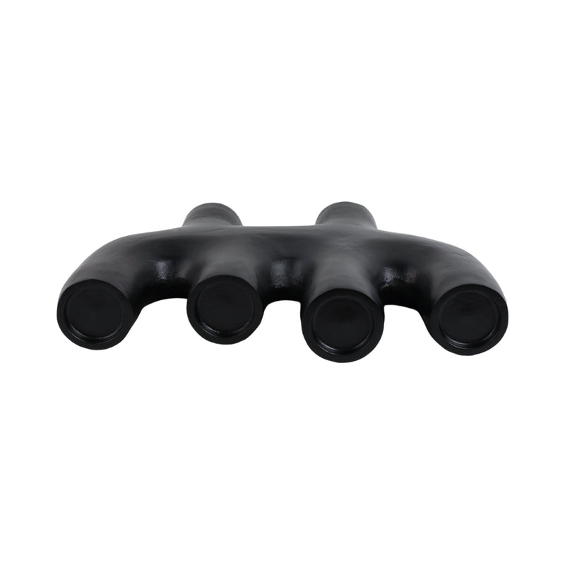 24x18" Sculptural 4 - pillar Holder, Black - Al Rugaib Furniture