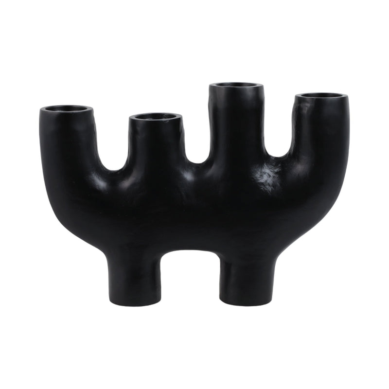 24x18" Sculptural 4 - pillar Holder, Black - Al Rugaib Furniture