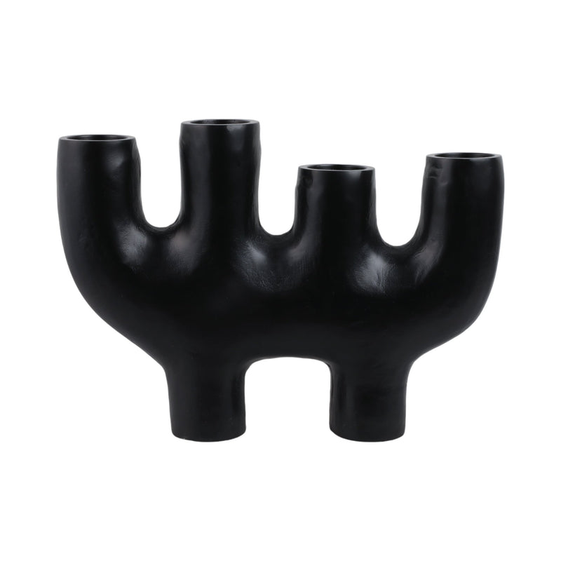 24x18" Sculptural 4 - pillar Holder, Black - Al Rugaib Furniture