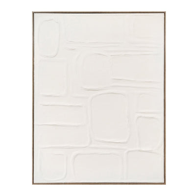 24x36" Abstrct Stone Pattern Txtred Wall Art, Ivry - Al Rugaib Furniture