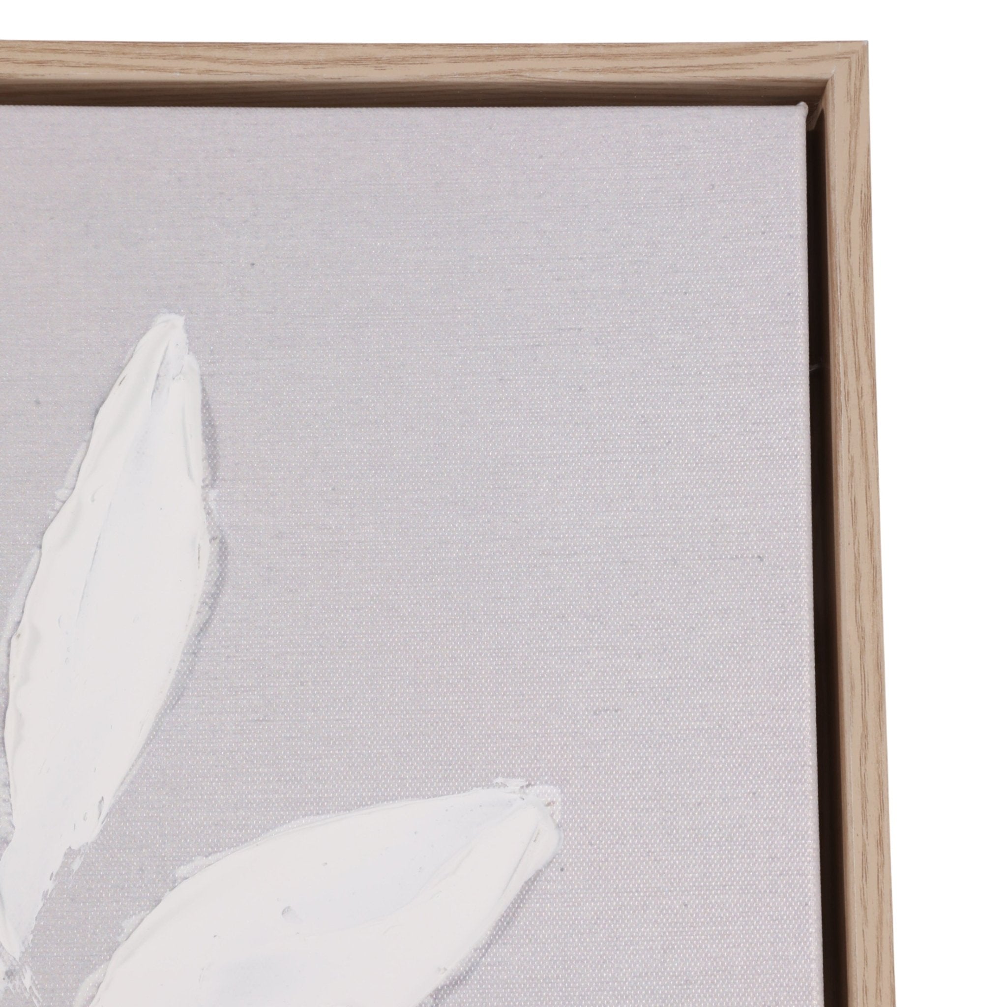 24x36" Textured Leaves Wall Art, Ivory/tan Wall Art| Sagebrook Home