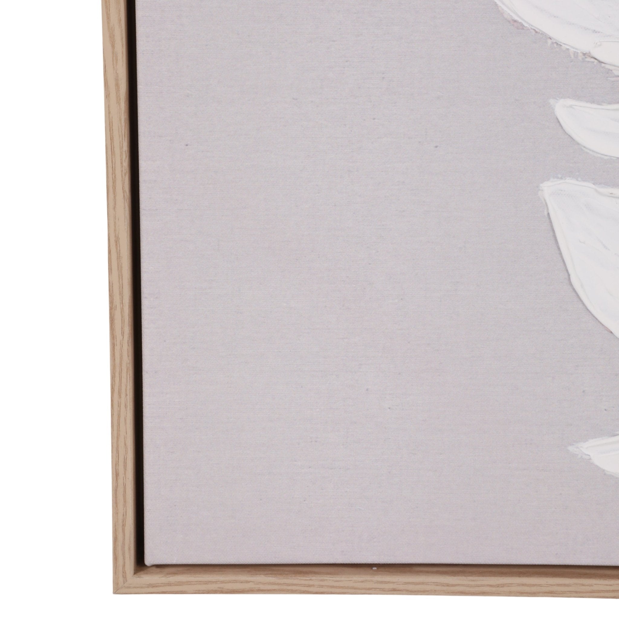 24x36" Textured Leaves Wall Art, Ivory/tan Wall Art| Sagebrook Home
