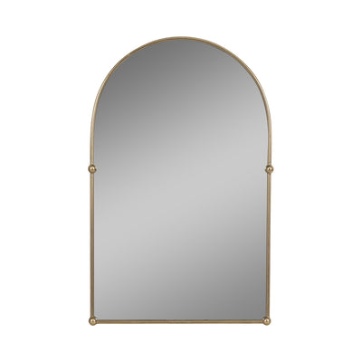 24x38 Arch Mirror With 4 Knobs, Gold - Al Rugaib Furniture