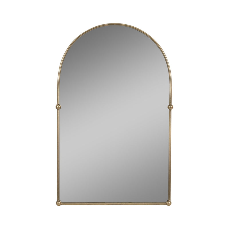 24x38 Arch Mirror With 4 Knobs, Gold - Al Rugaib Furniture