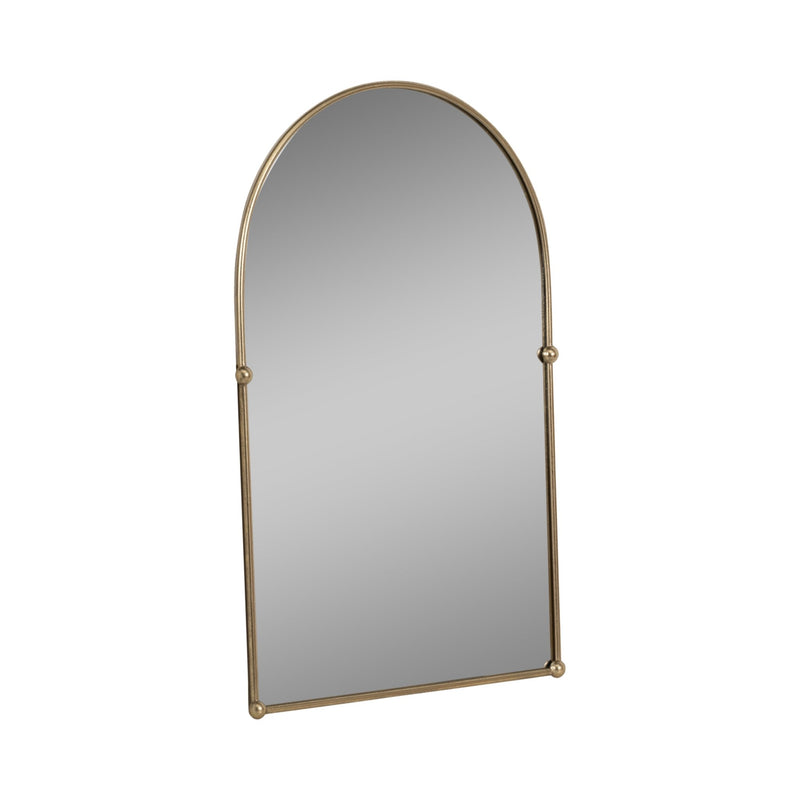 24x38 Arch Mirror With 4 Knobs, Gold - Al Rugaib Furniture