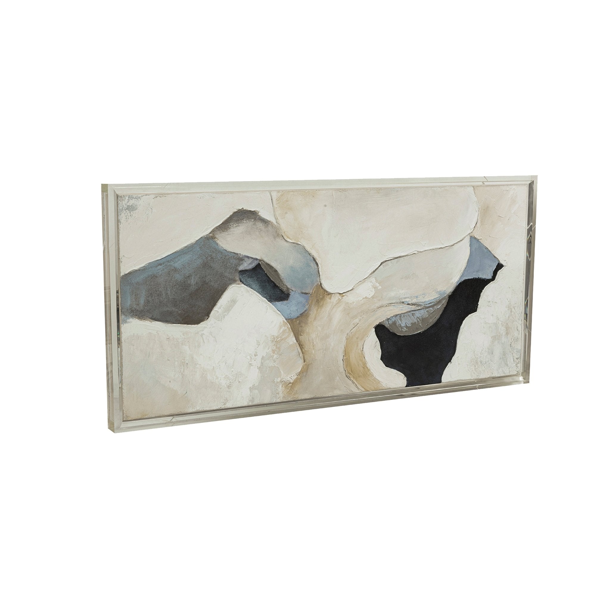 24x50 Truro Acrylic Frame Handpainted Wall Art Wall Art| Sagebrook Home