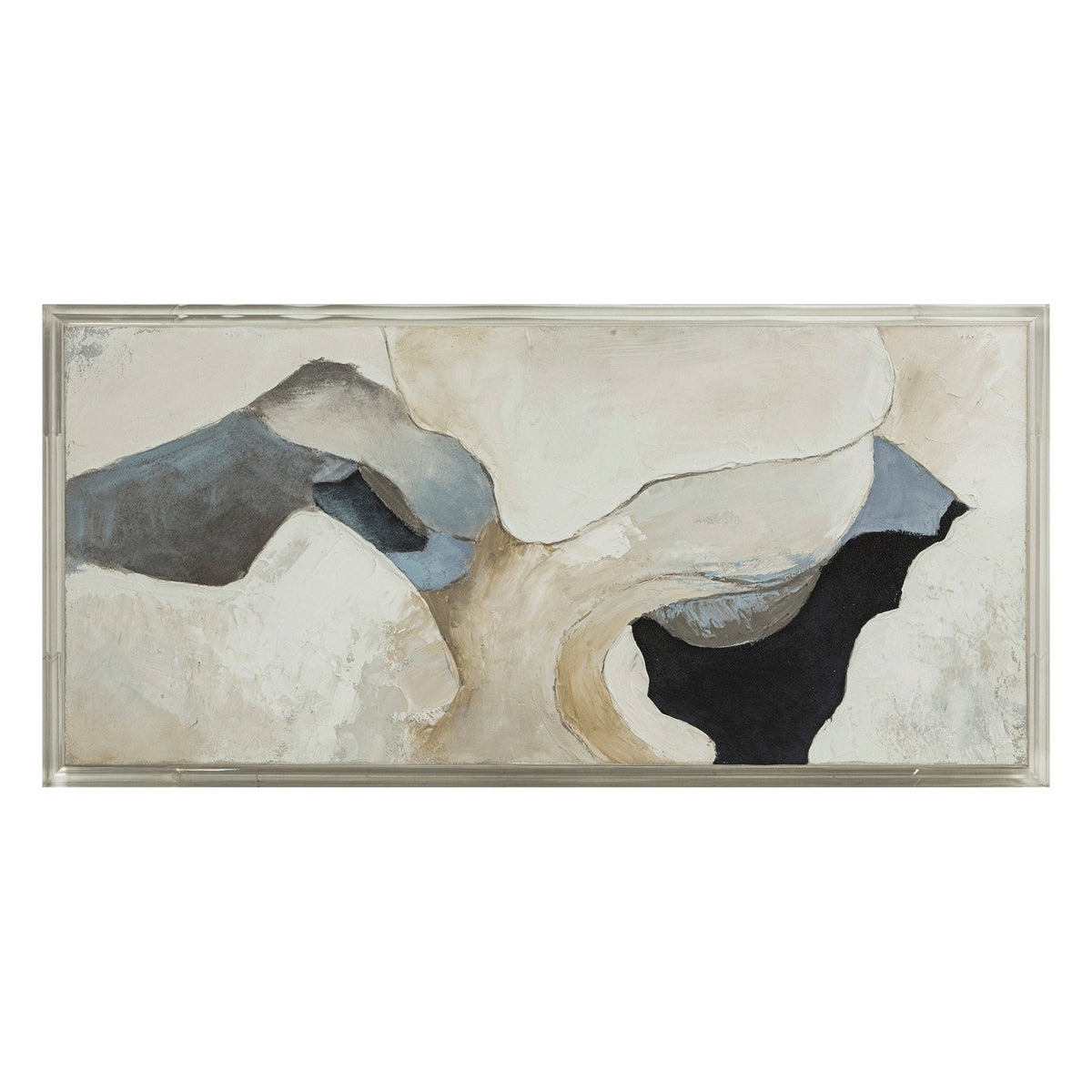 24x50 Truro Acrylic Frame Handpainted Wall Art Wall Art| Sagebrook Home