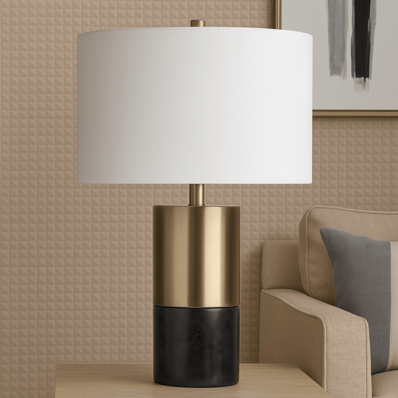 25" MANDRIL MARBLE TABLE LAMP - Al Rugaib Furniture
