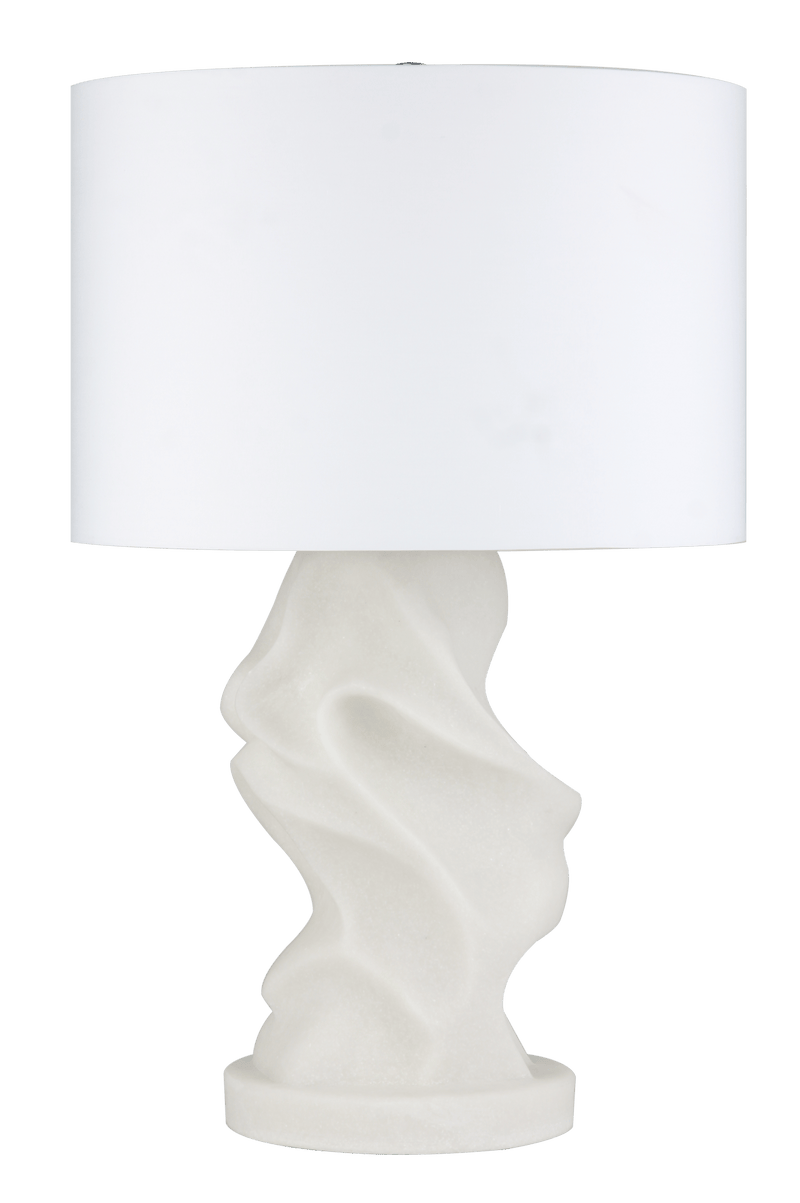 25" MARBLETUN QUARTZ RESIN TABLE LAMP - Al Rugaib Furniture