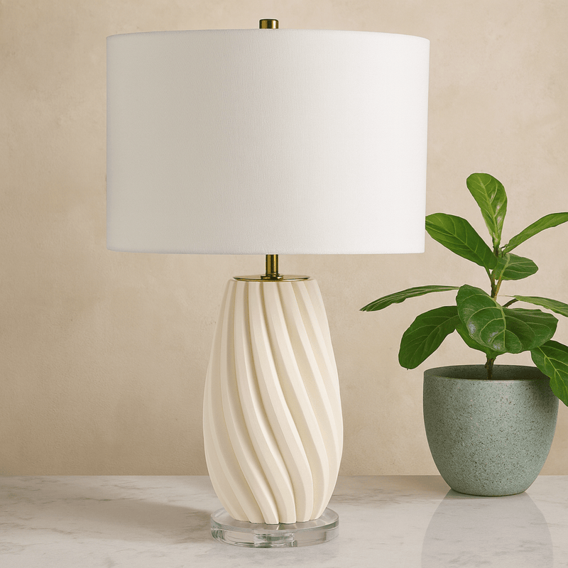 25" MOORCRAFT 3D PRINTED TABLE LAMP - Al Rugaib Furniture