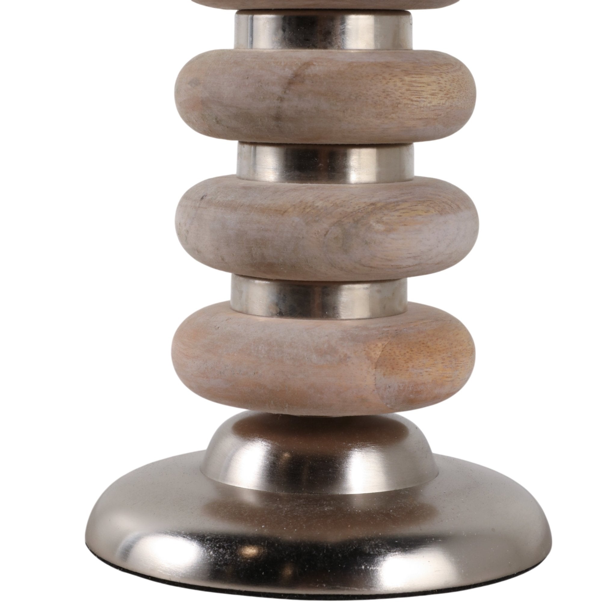25" Vinita Large Wood Candle Holder Candle Holders| Sagebrook Home