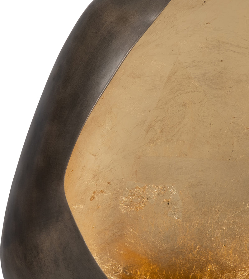 METAL, 16 LEAF FLOOR VOTIVE HOLDER, GOLD