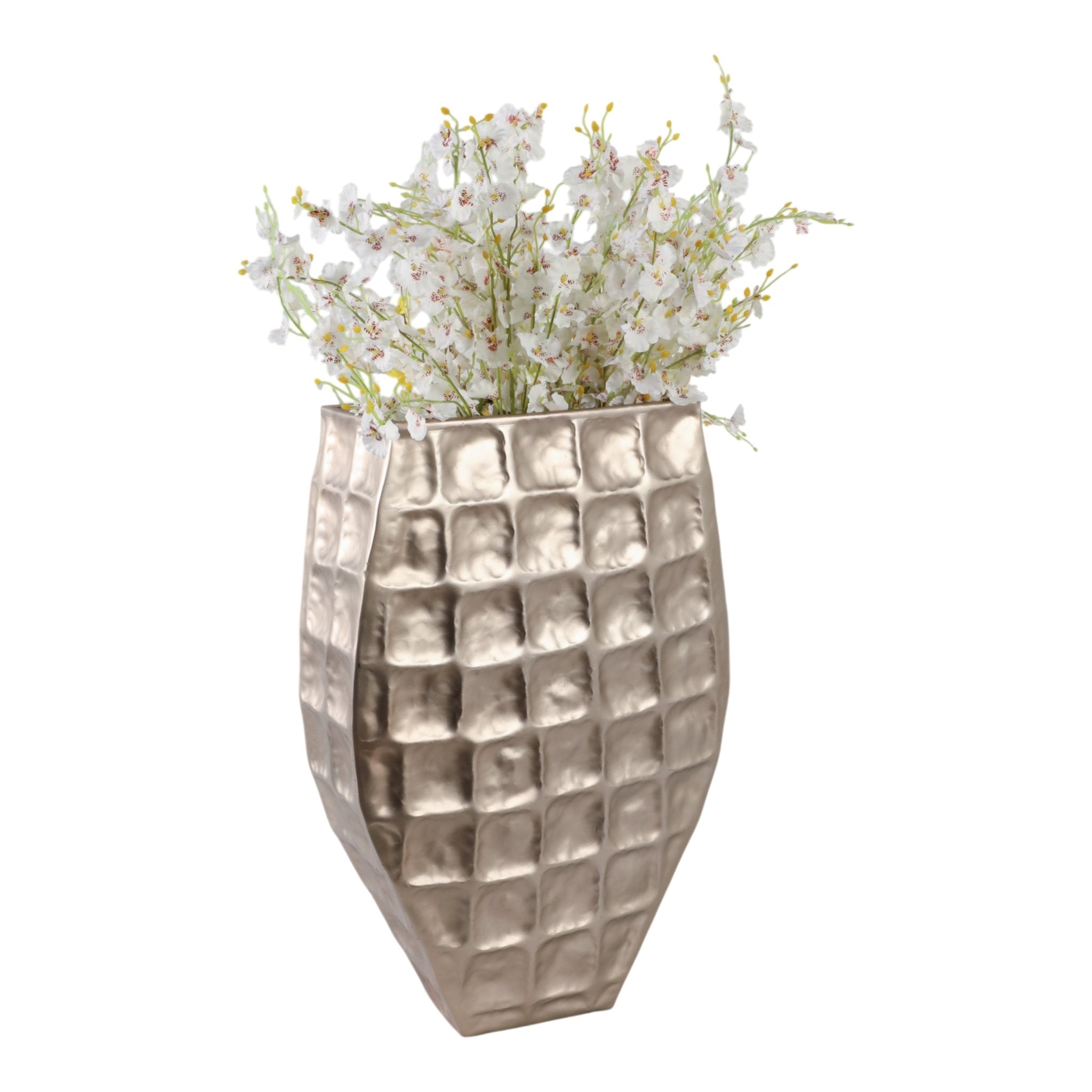 25"h Metal Floor Planter,gold Planter| Sagebrook Home