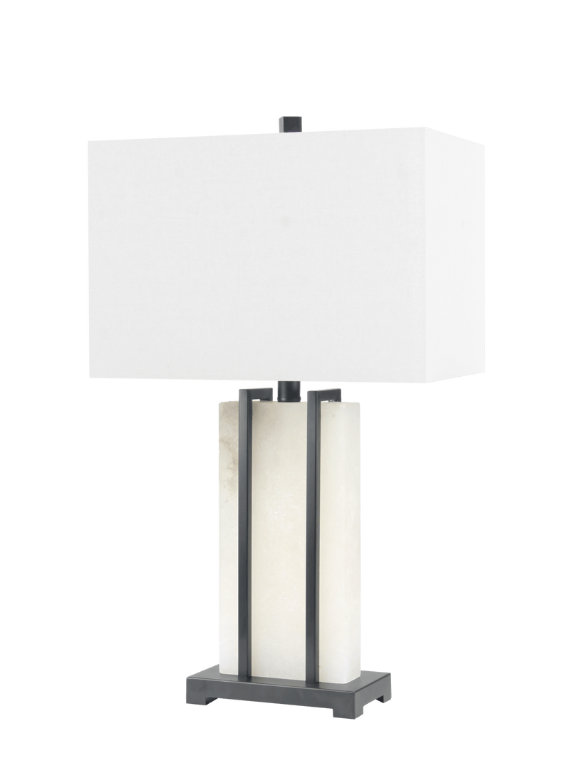 26" BRALIN ALABASTER TABLE LAMP - Al Rugaib Furniture