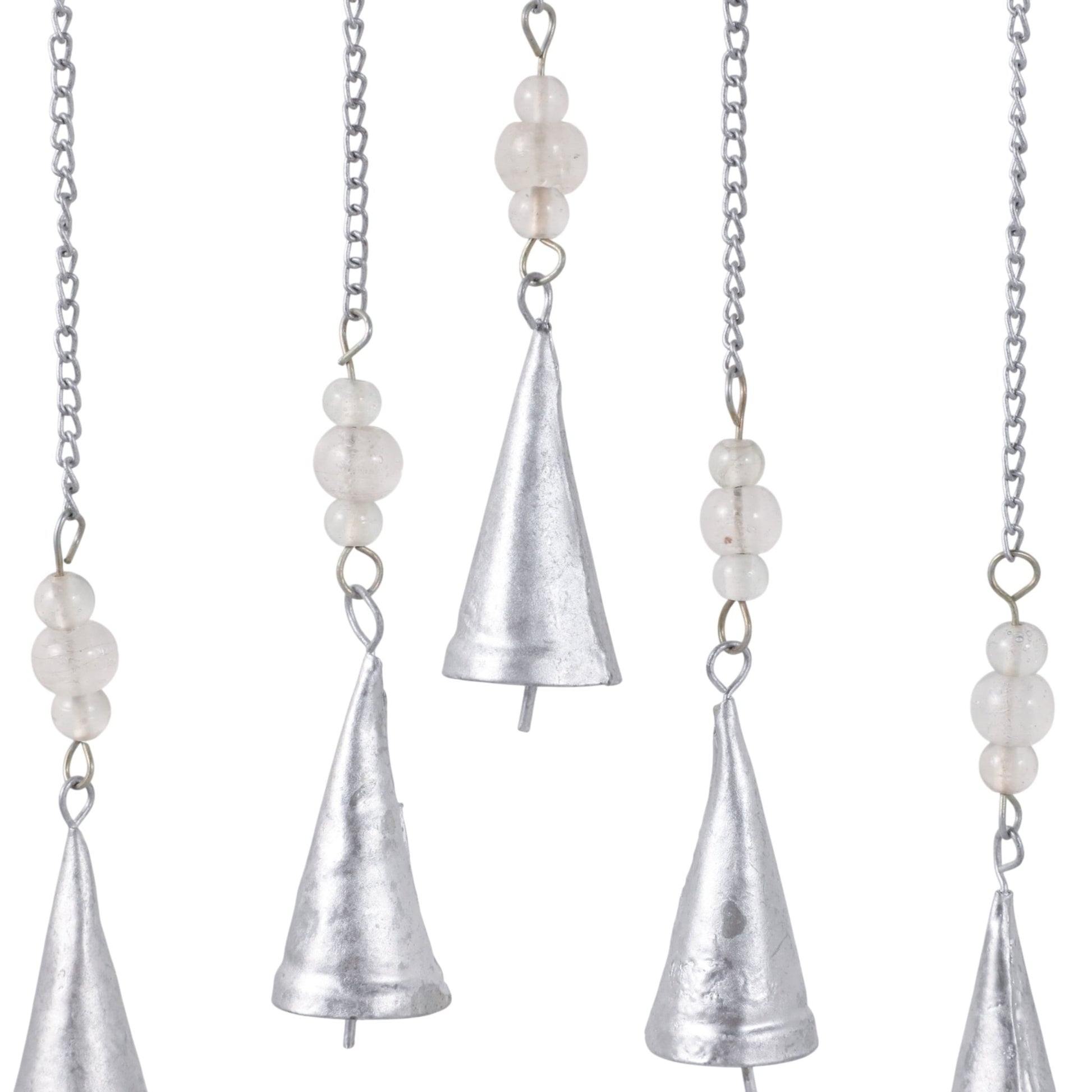 26" Disco Mosaic Butterfly Chime, Silver Planter| Sagebrook Home