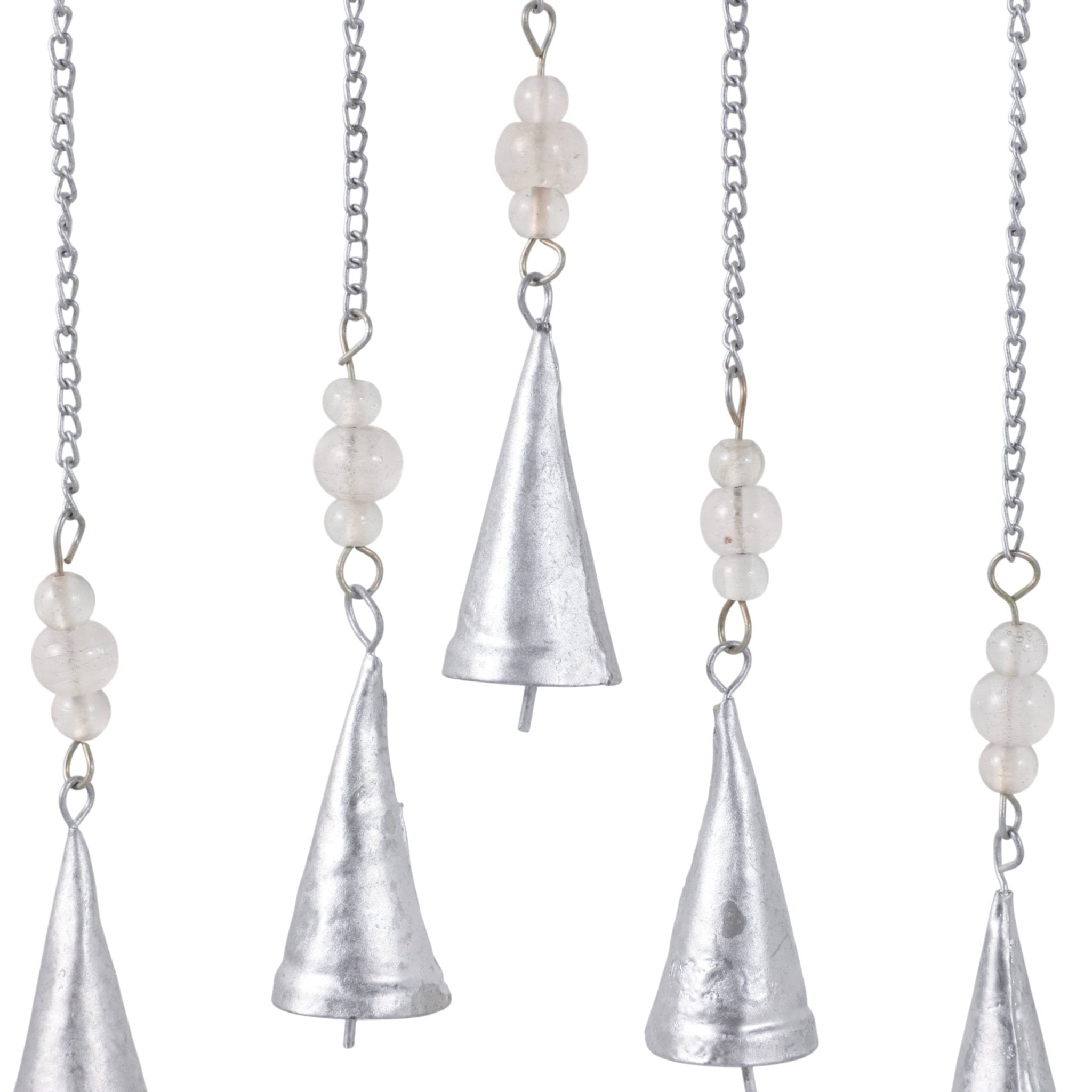 26" Disco Mosaic Butterfly Chime, Silver Planter| Sagebrook Home