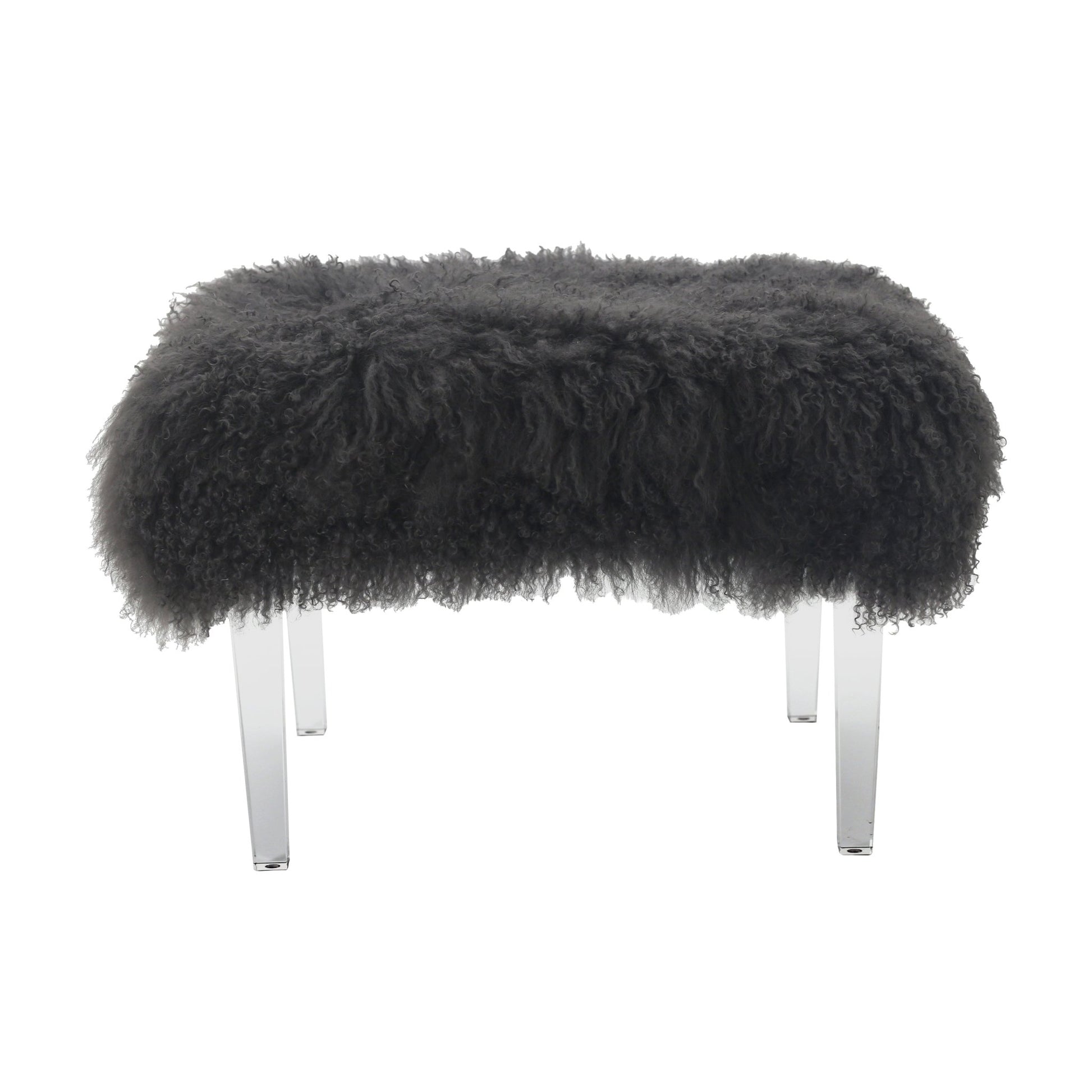 26" Galway Tibetian Fur Bench Benches| Sagebrook Home