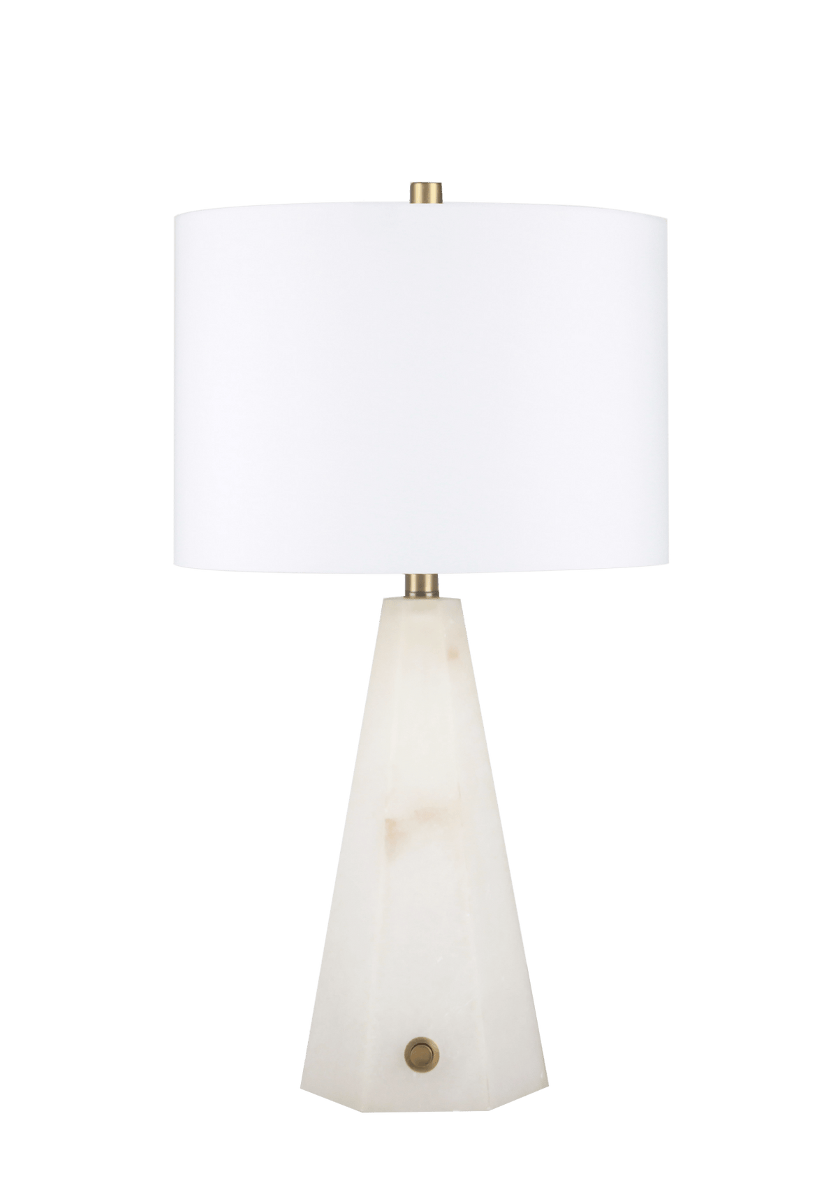 26" LAUREL ALABASTER TABLE LAMP, WHITE Table Lamps| Sagebrook Home