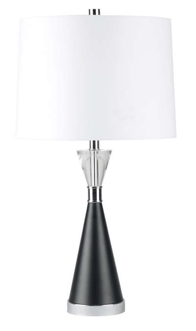 26" LEANDRAS CRYSTAL AND MARBLE TABLE LAMP - Al Rugaib Furniture