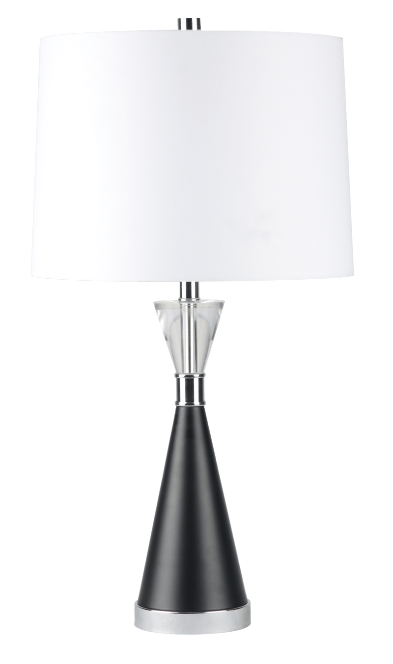 26" LEANDRAS CRYSTAL AND MARBLE TABLE LAMP - Al Rugaib Furniture