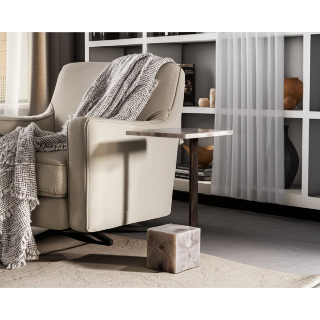26" ROLLA SMOKEY QUARTZ LARGE COCKTAIL TABLE Accent & End Tables| Sagebrook Home
