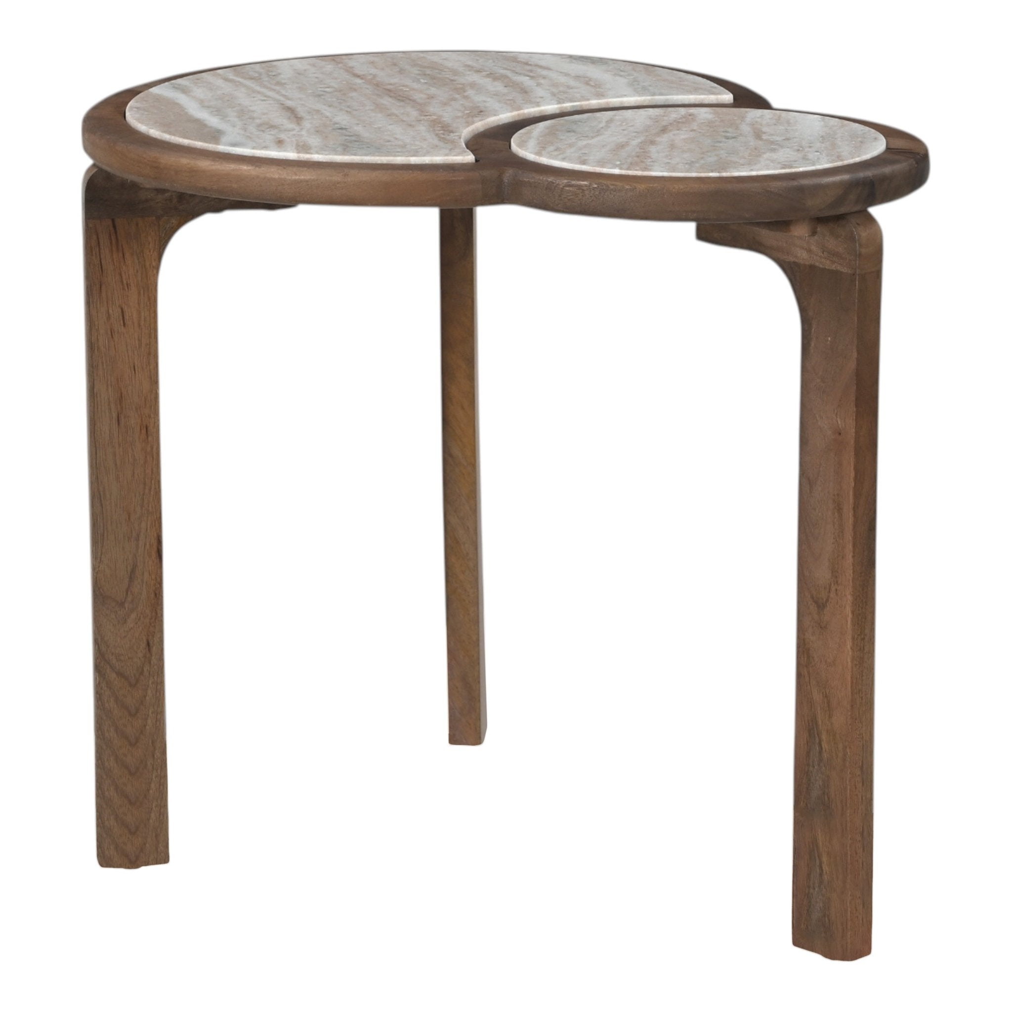 26" Tenney Wood And Marble Accent Table Accent & End Tables| Sagebrook Home