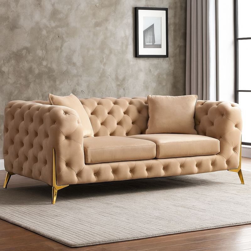 Onda Beige Loveseat