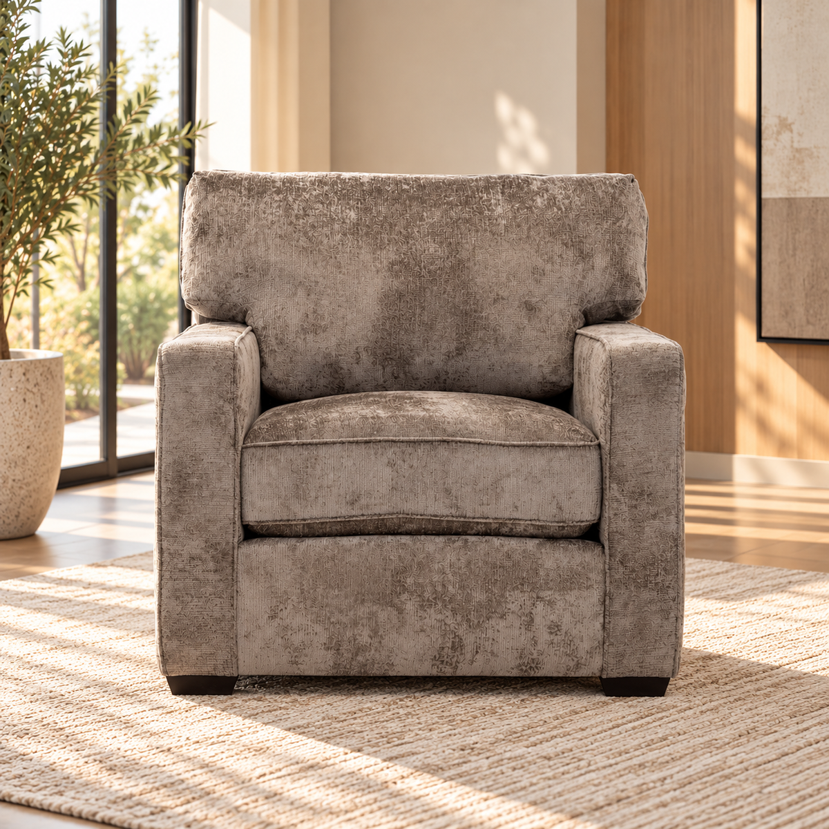 Velox Brown 1 seater Sofa